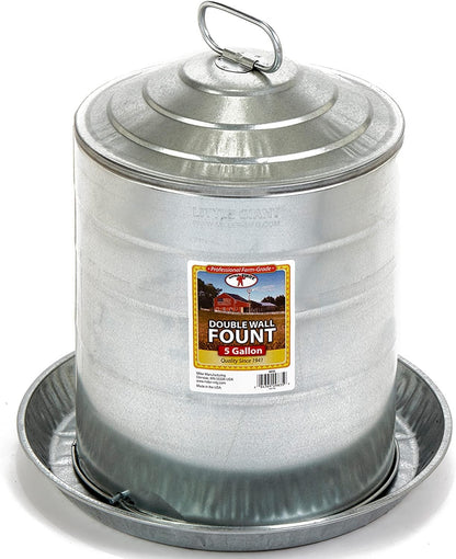 Galvanized Double Wall Founts