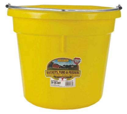 Little Giant DuraFlex Plastic Flat Back Bucket