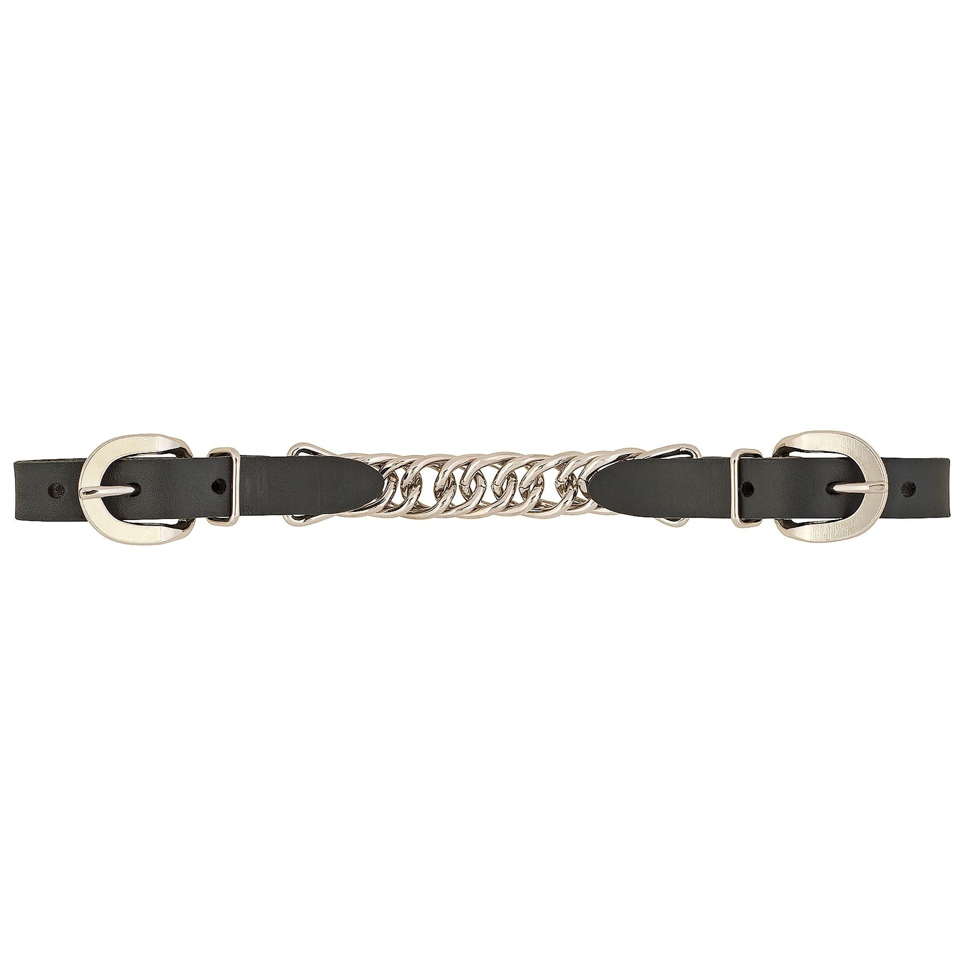 Weaver Flat Link Chain Curb Strap 4.5 Black