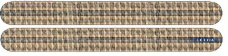 Lettia Collection Emery Board Baker Plaid