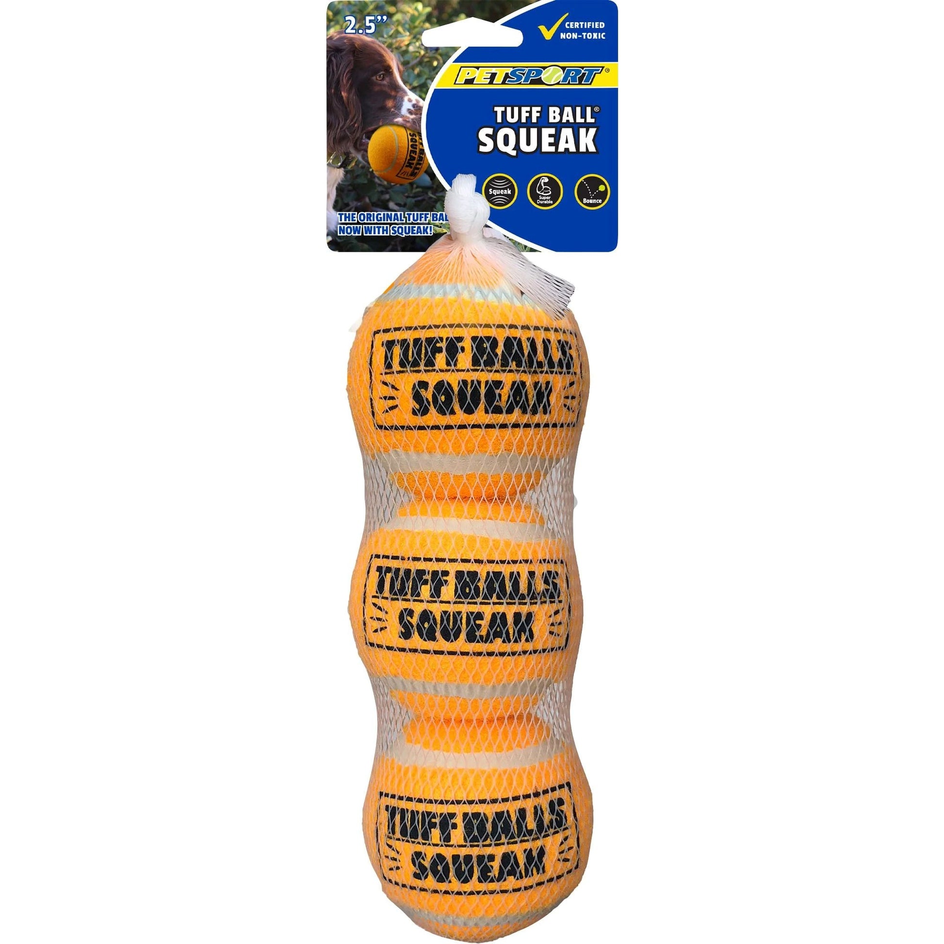 Petsport Usa Tuff Ball Squeak 2.5 Ylw