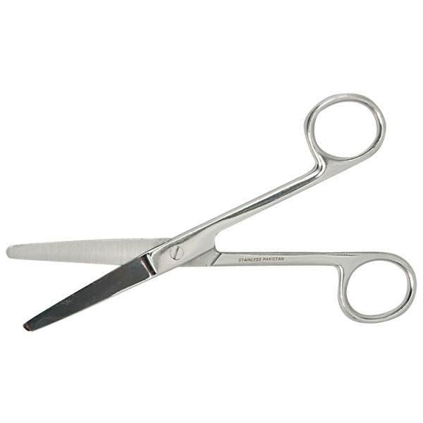 6" curved shear/blunt tip