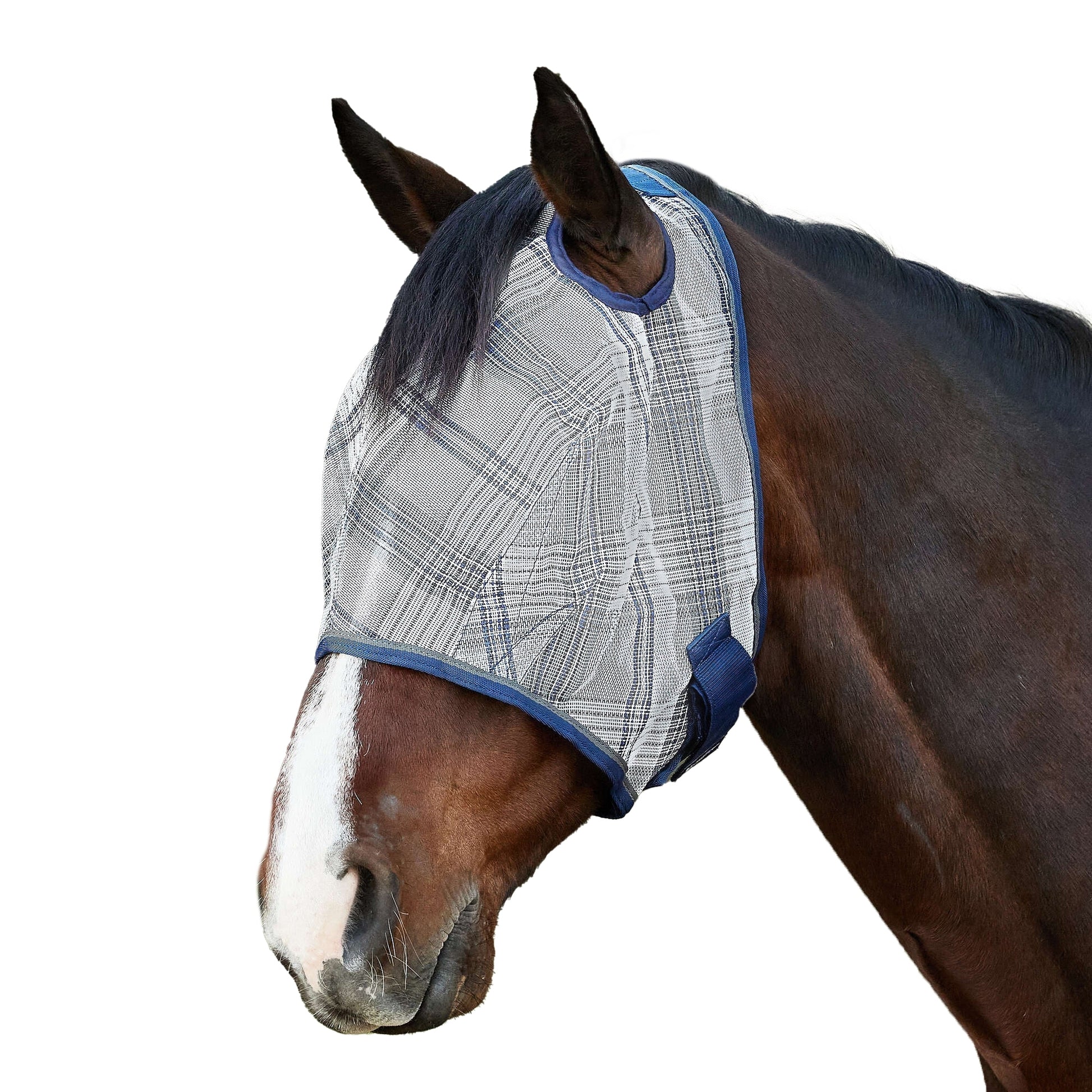 Kensington 73% UV Fly Mask with Web Trim - Open Ear Design with Forelock Freedom