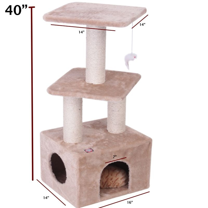 Majestic 40 Inch Casita Cat Furniture Tree