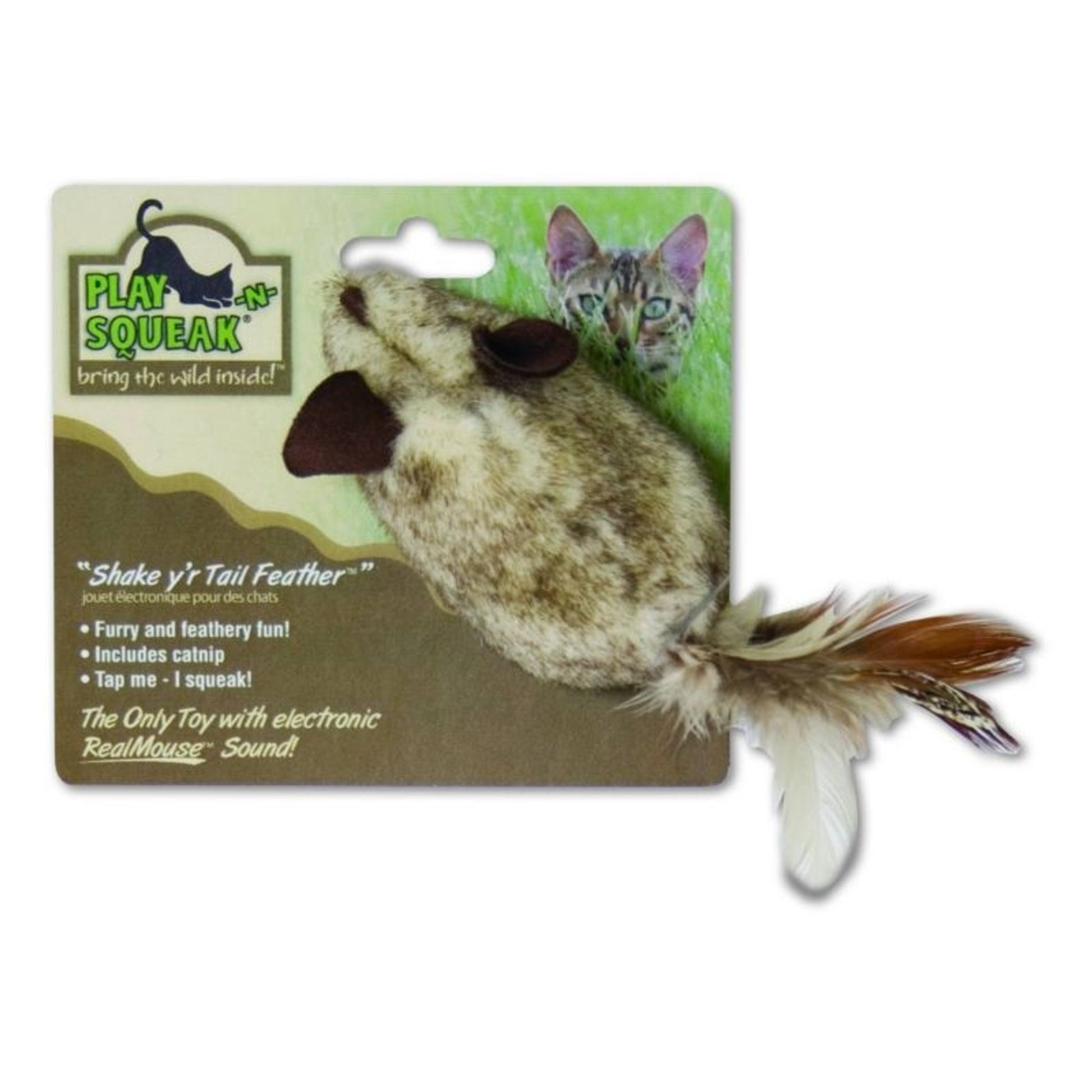 Play N Squeak Shake you Tail Feather Cat Toy