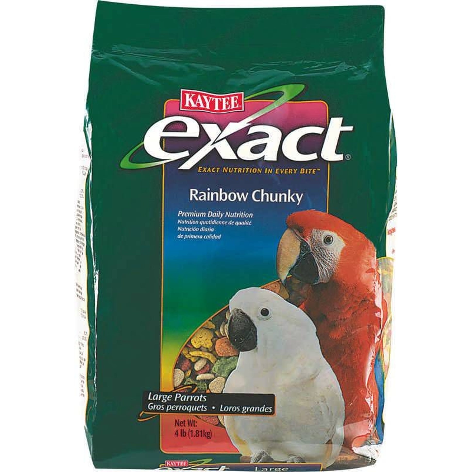 Kaytee Exact Lg Rainbow Parrot Chunky Food