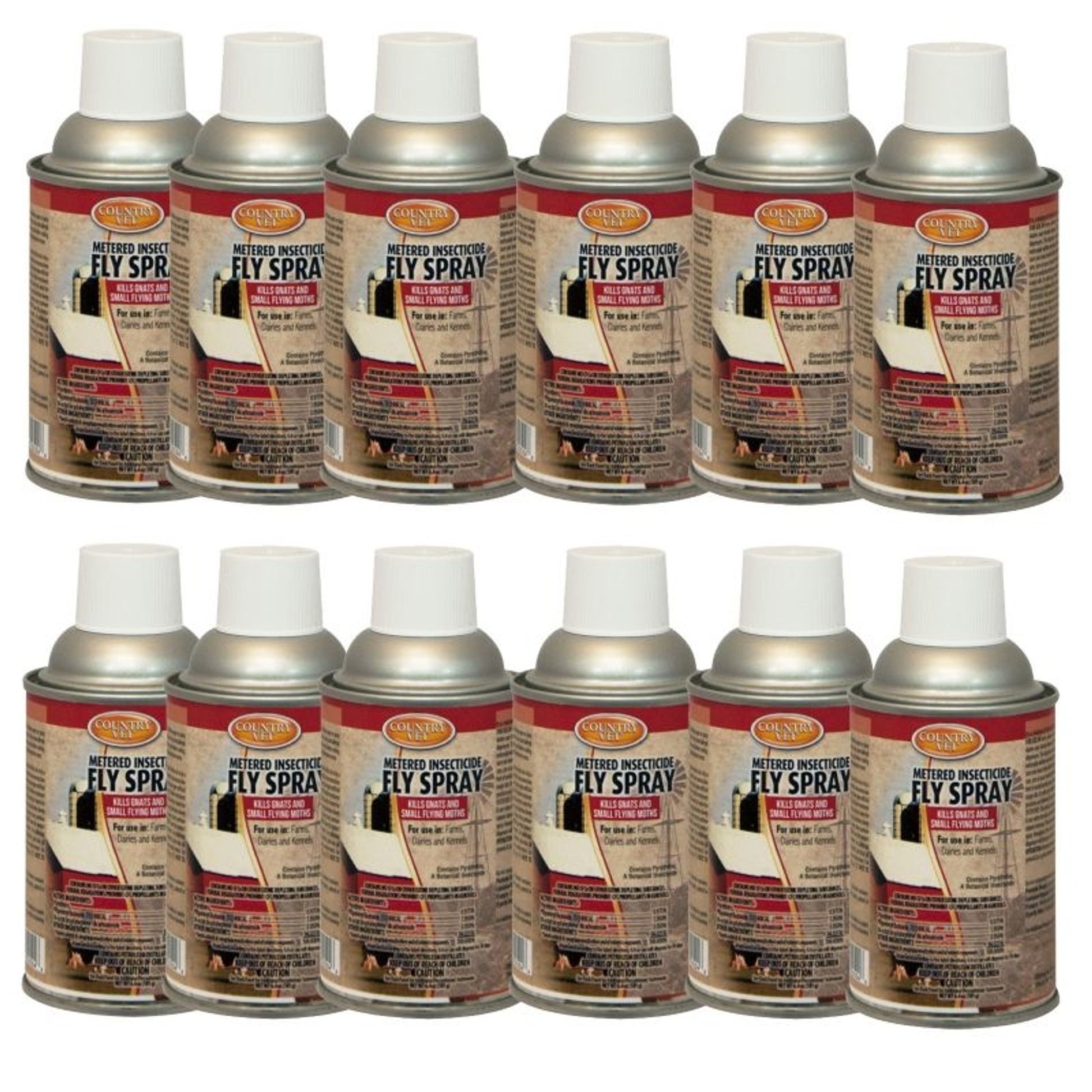 CS Country Vet Metered Fly Spray Refill 12 Pack