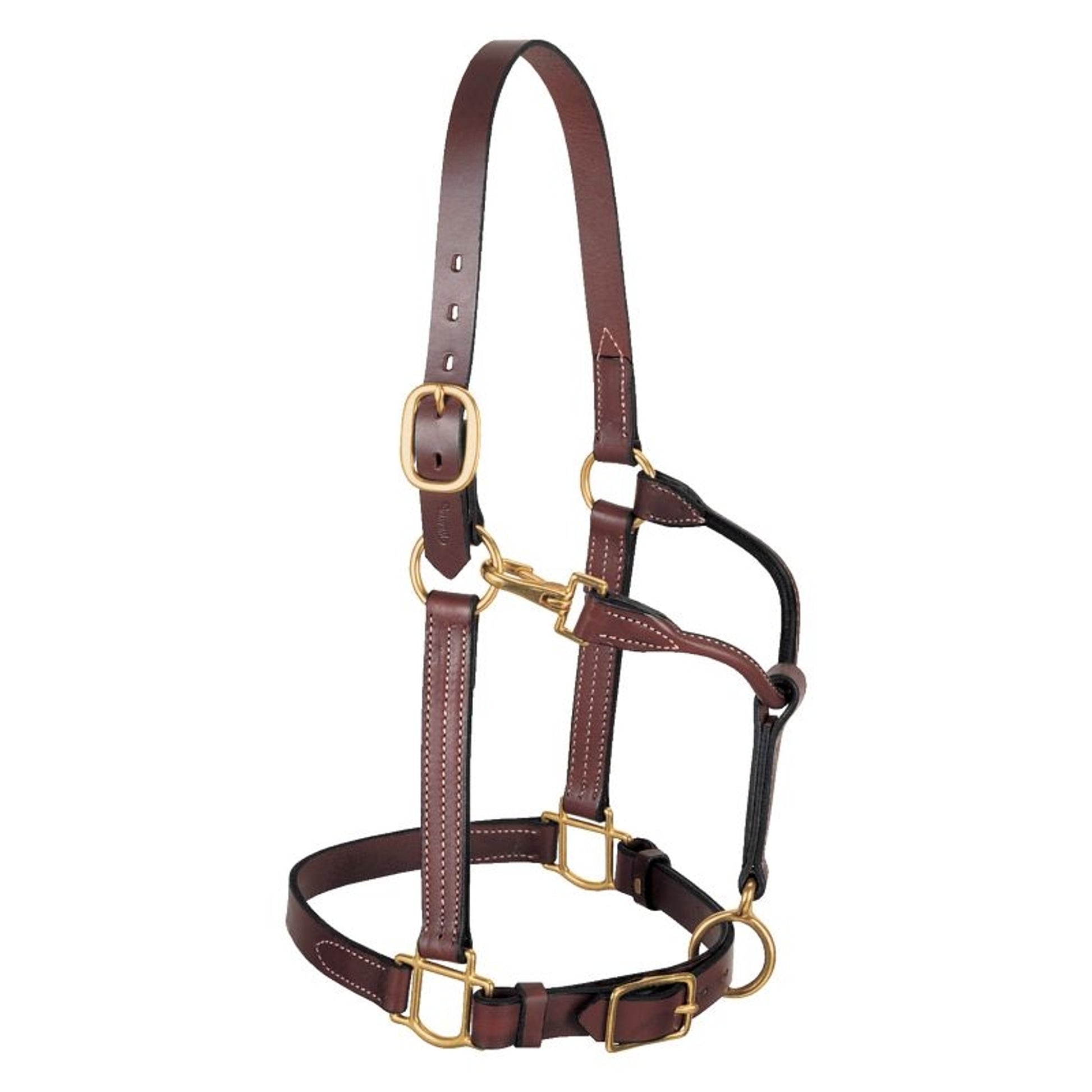 Weaver Adj Leather Halter with Snap