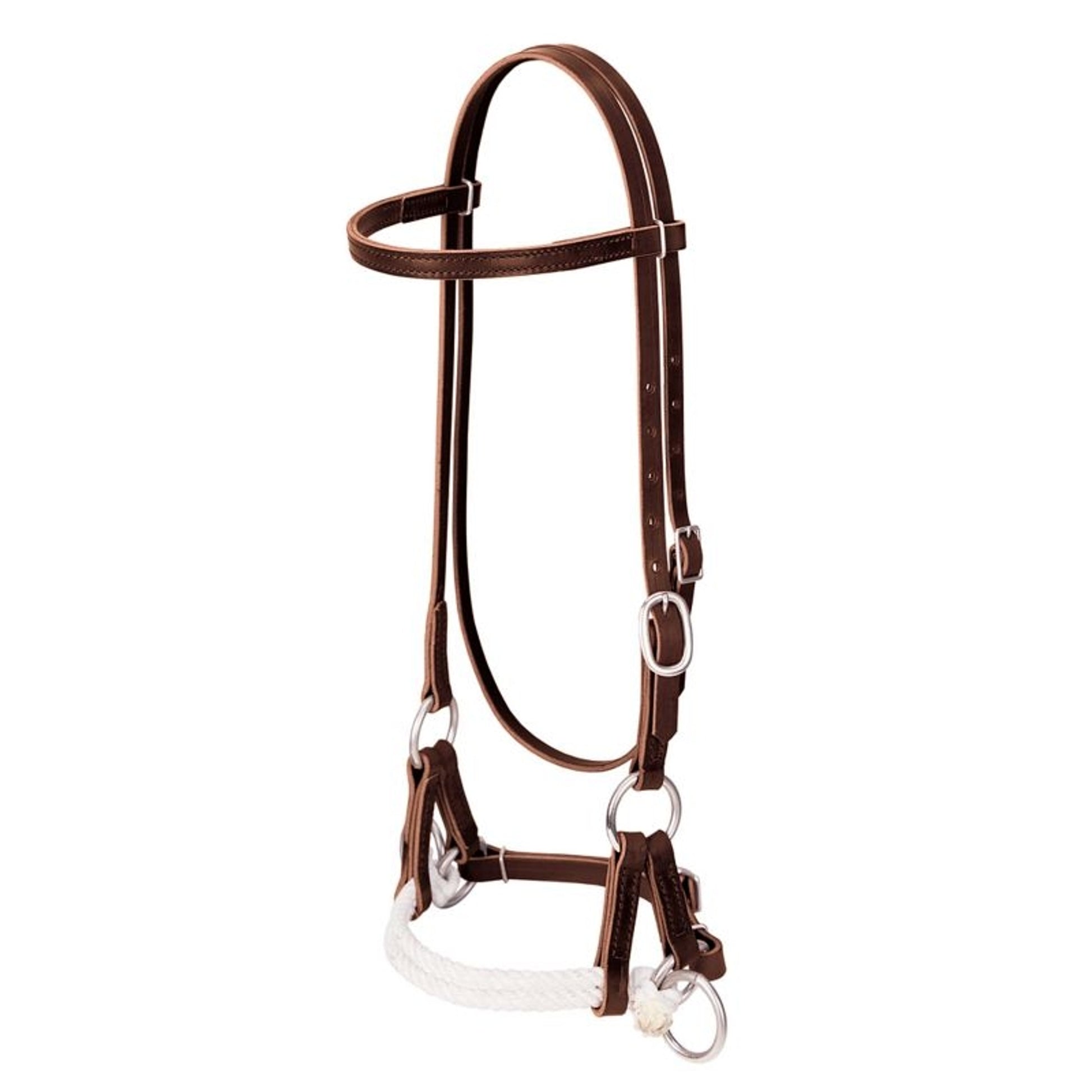 Weaver Latigo Leather Double Rope Side Pull