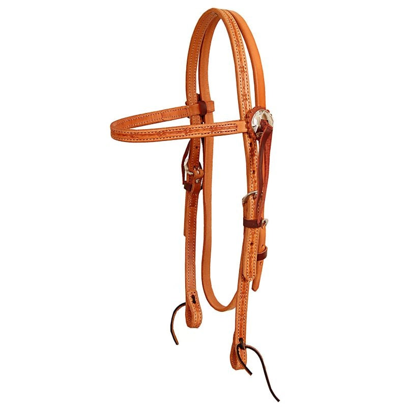 American Saddlery Barbwire Browband Headstall