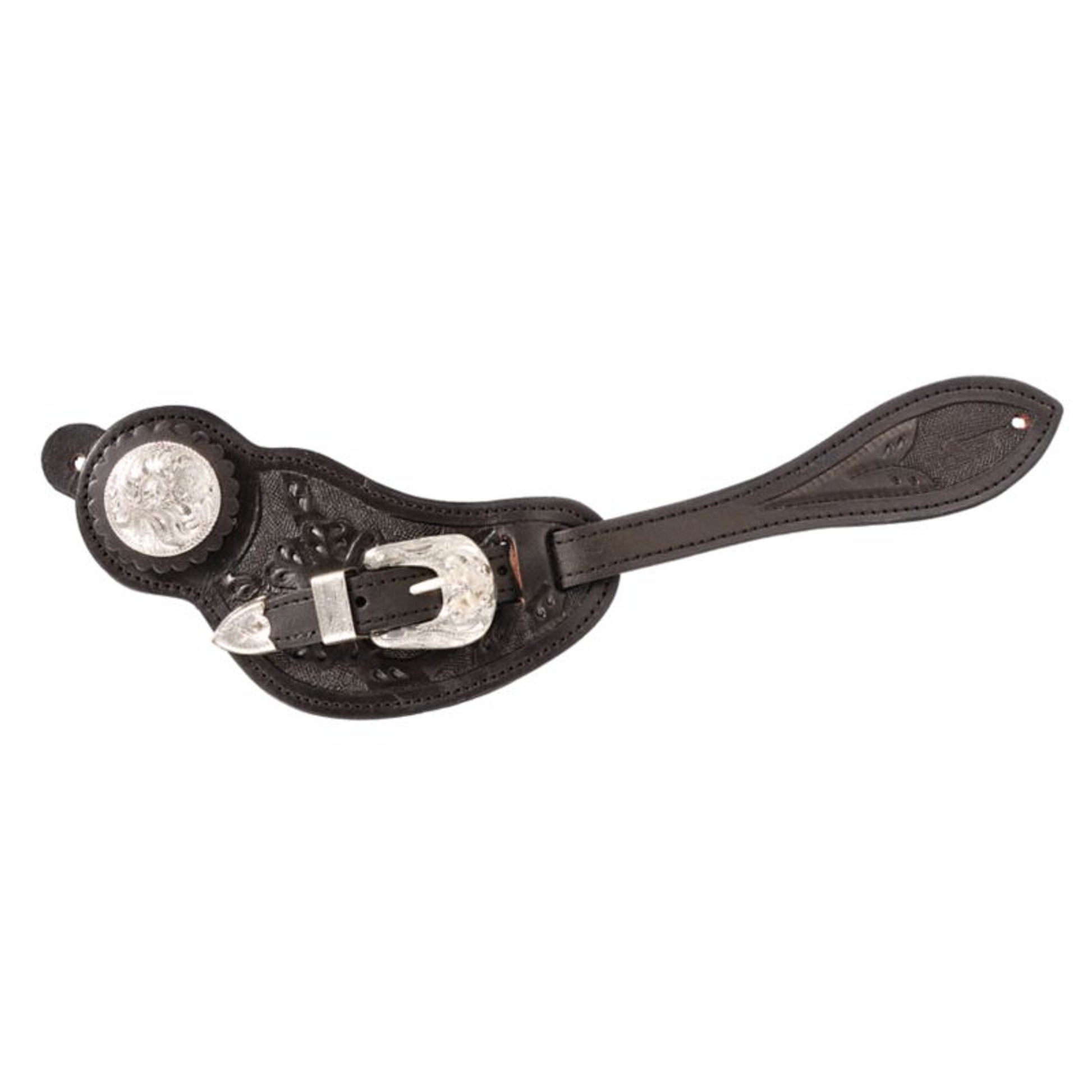 Silver Royal Shaped Silver Spur Straps