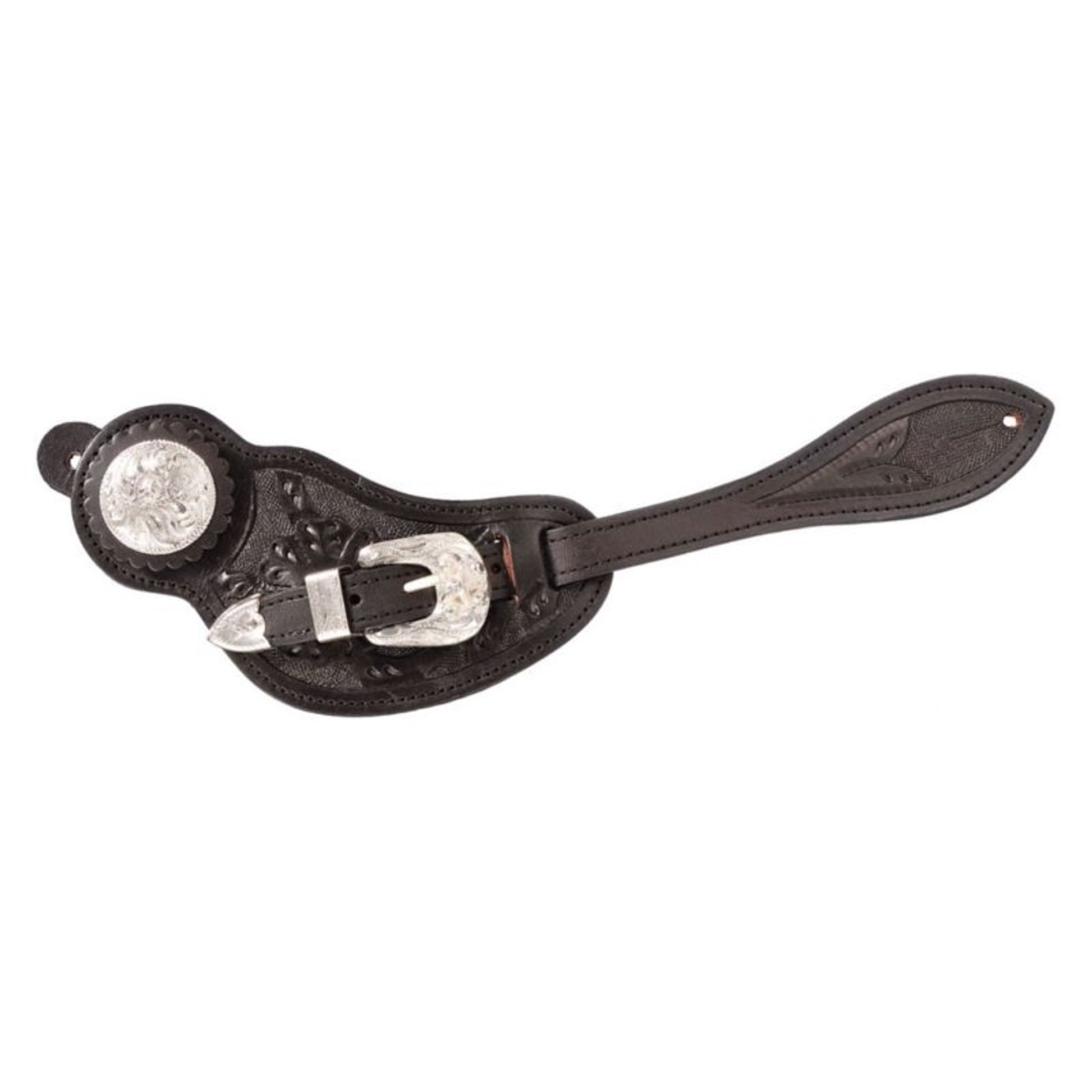 Silver Royal Shaped Silver Spur Straps