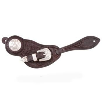 Silver Royal Shaped Silver Spur Straps
