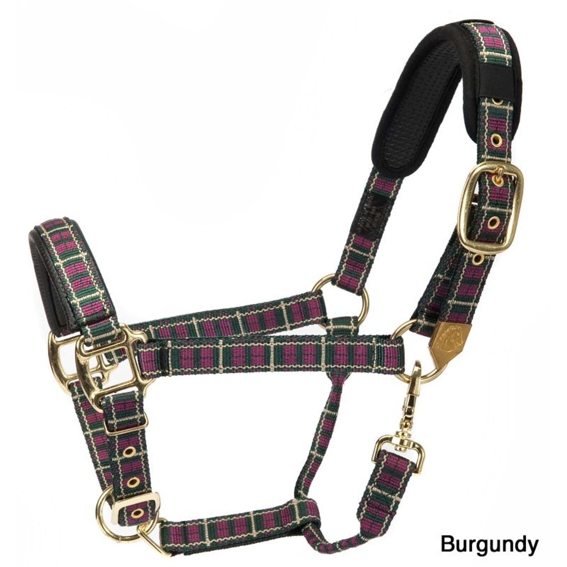 Plaid Nylon Padded Halter