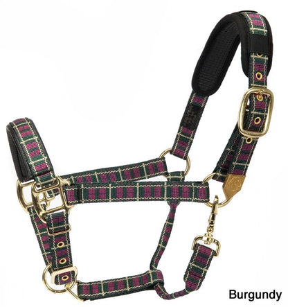 Plaid Nylon Padded Halter
