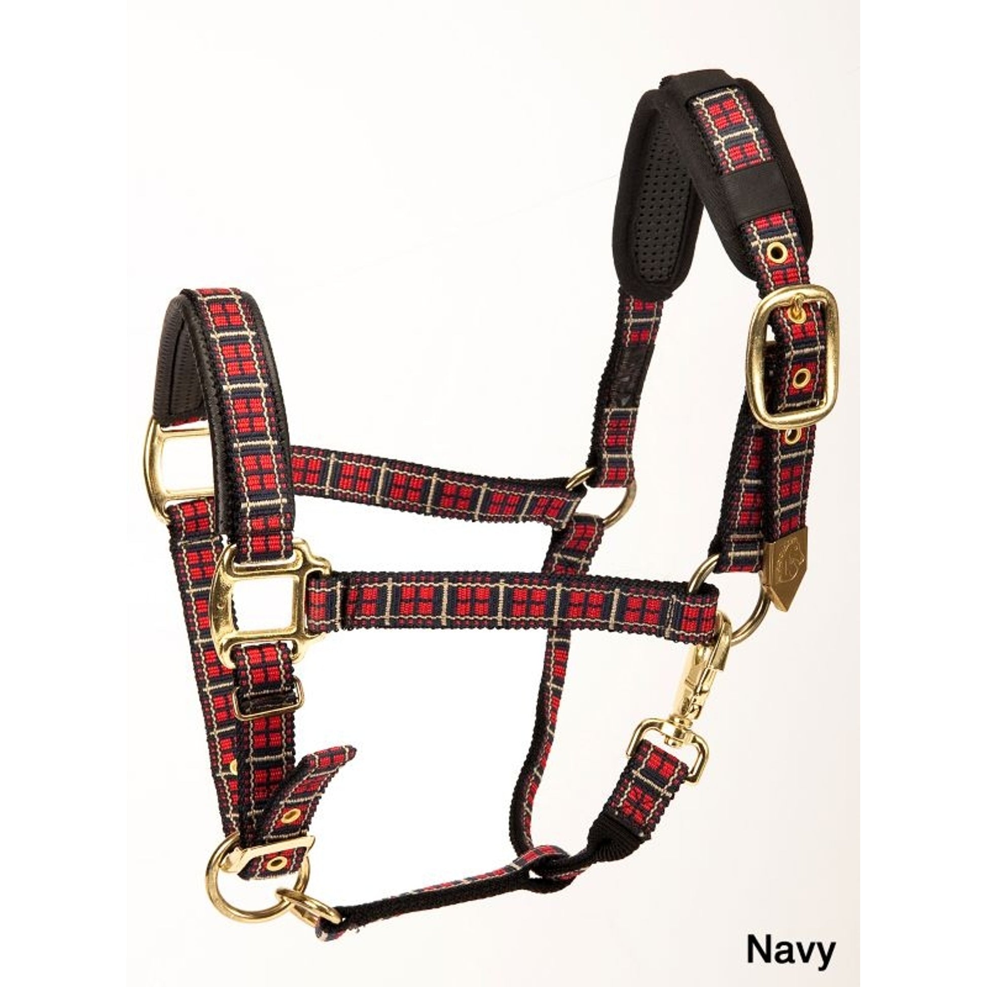 Plaid Nylon Padded Halter