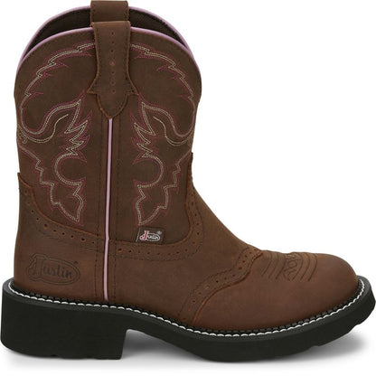 Justin Ladies Gypsy Gemma 8in Round Toe Boots