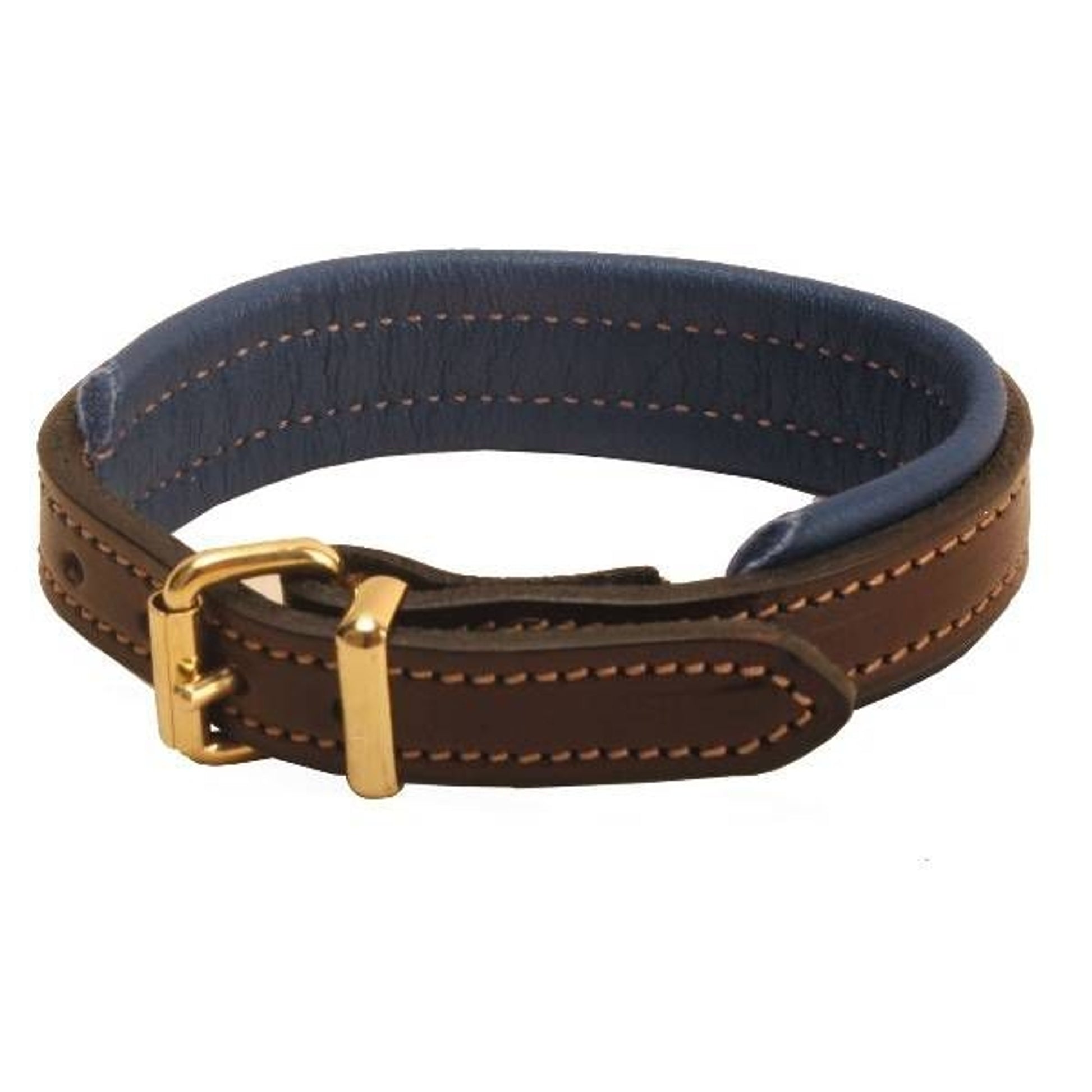 Tory 1/2In Padded Bracelet Brass Buckle 9In Blk