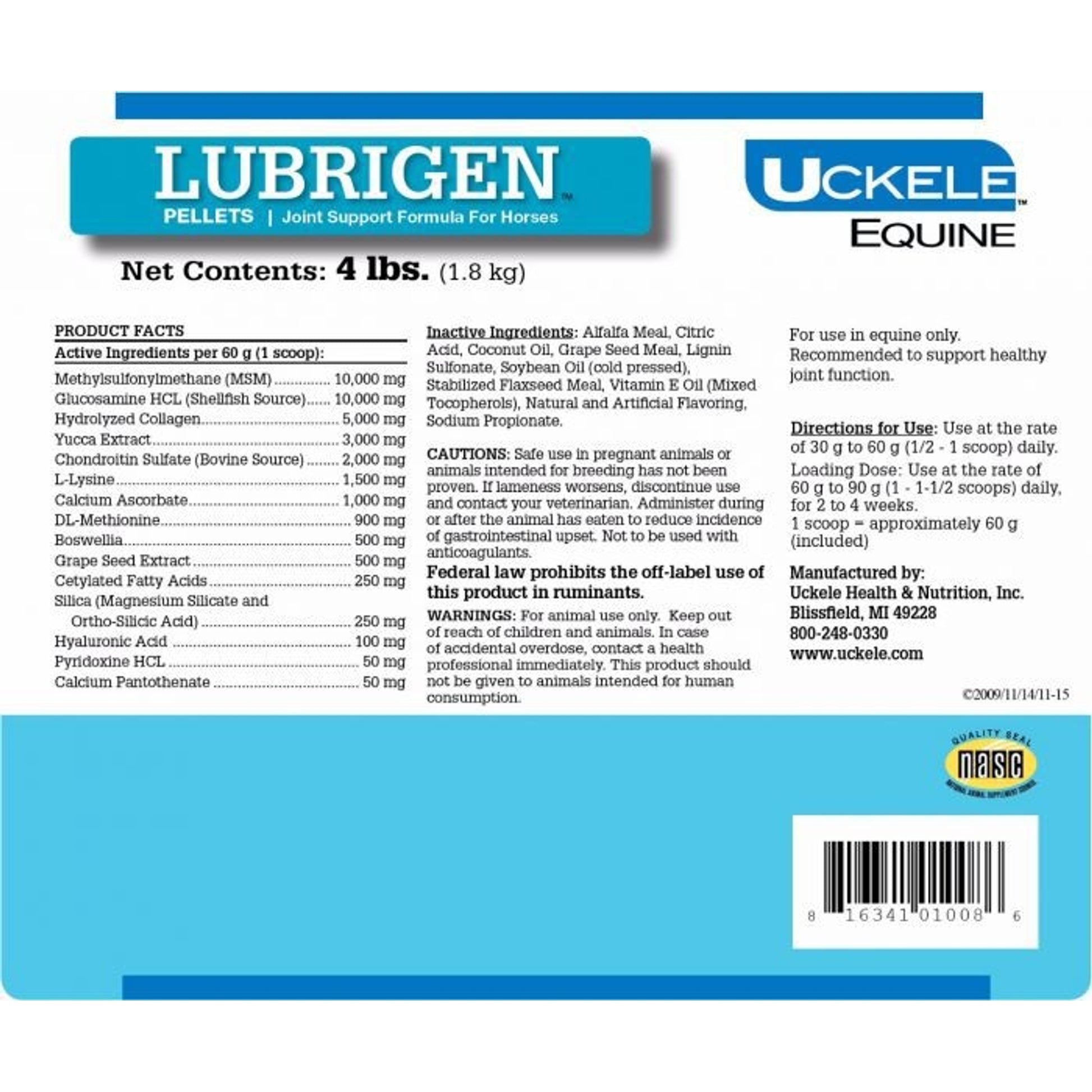SmartEquine Lubrigen Joint Support Pellets