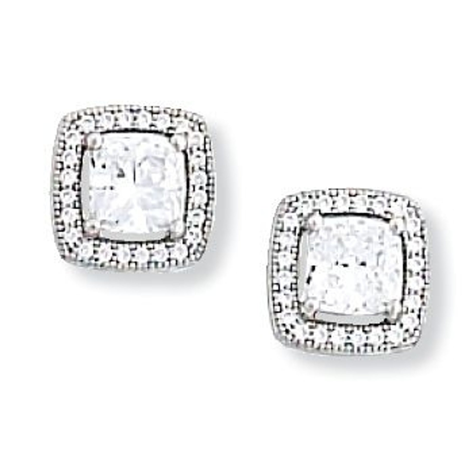 Kelly Herd Cubic Zirconia Square Earring
