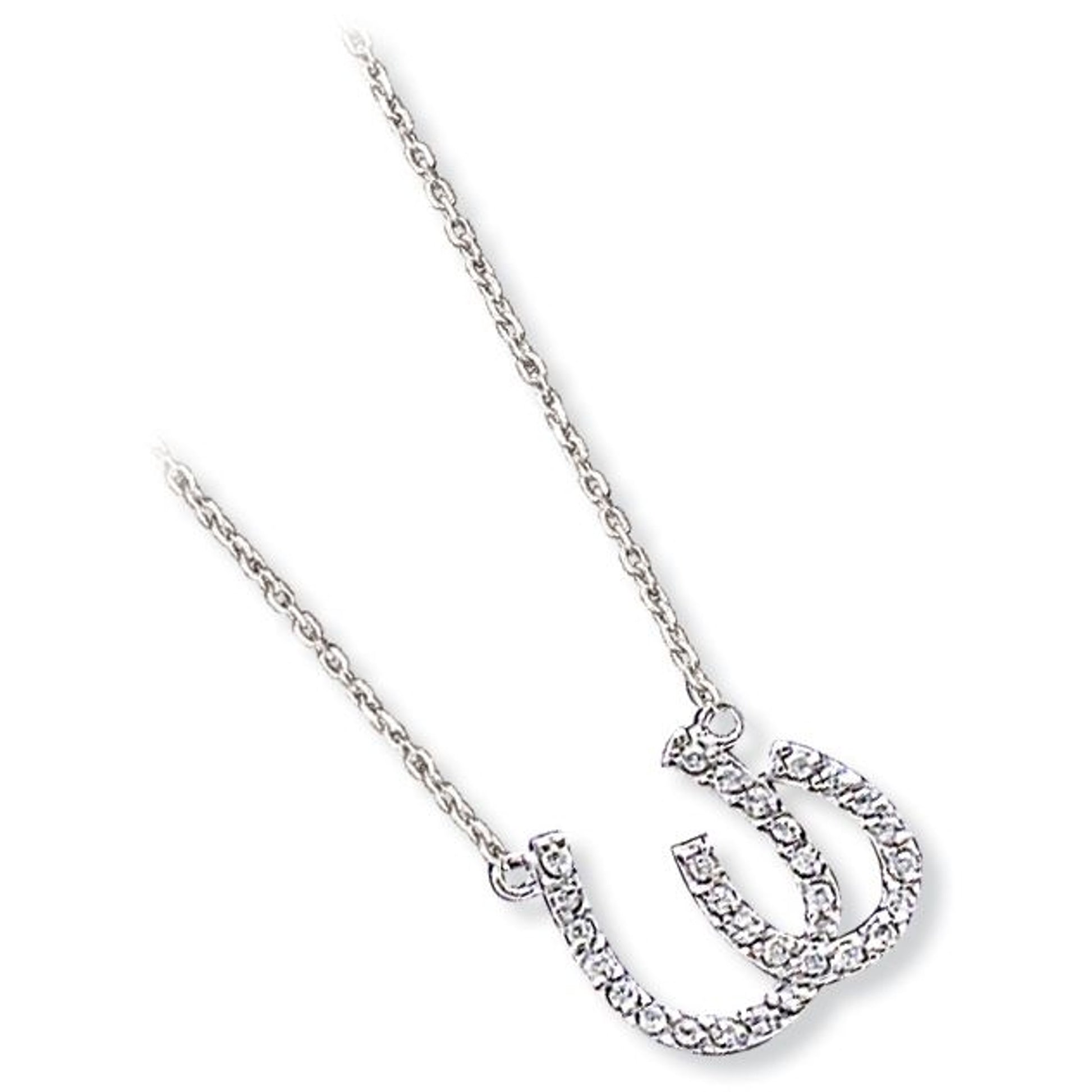 Kelly Herd Side by Side Double Horseshoe Pendant