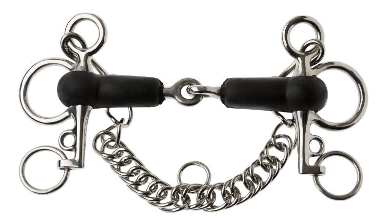 Korsteel Rubber Mouth Tom Thumb Pelham Bit