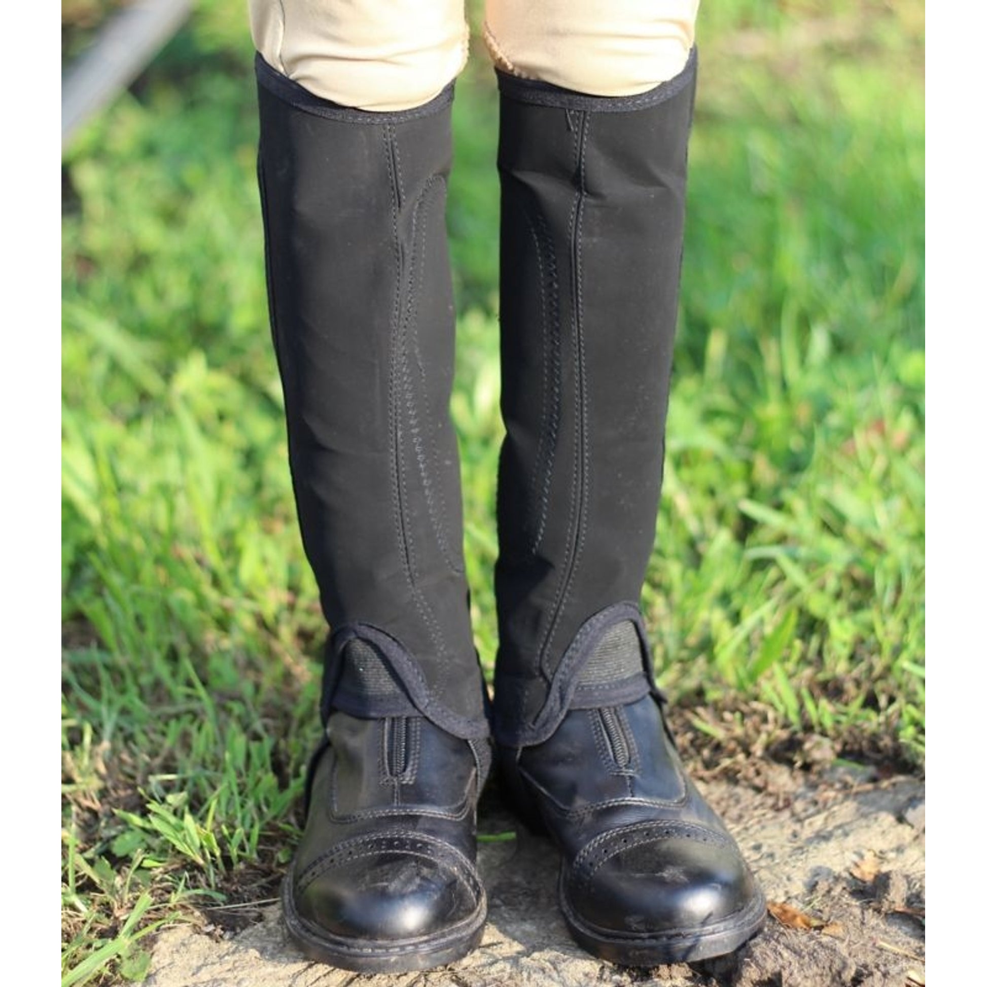 TuffRider Child Grippy Nubuck Half Chap