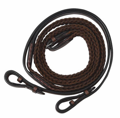 Henri de Rivel Plaited Reins 5/8 inch