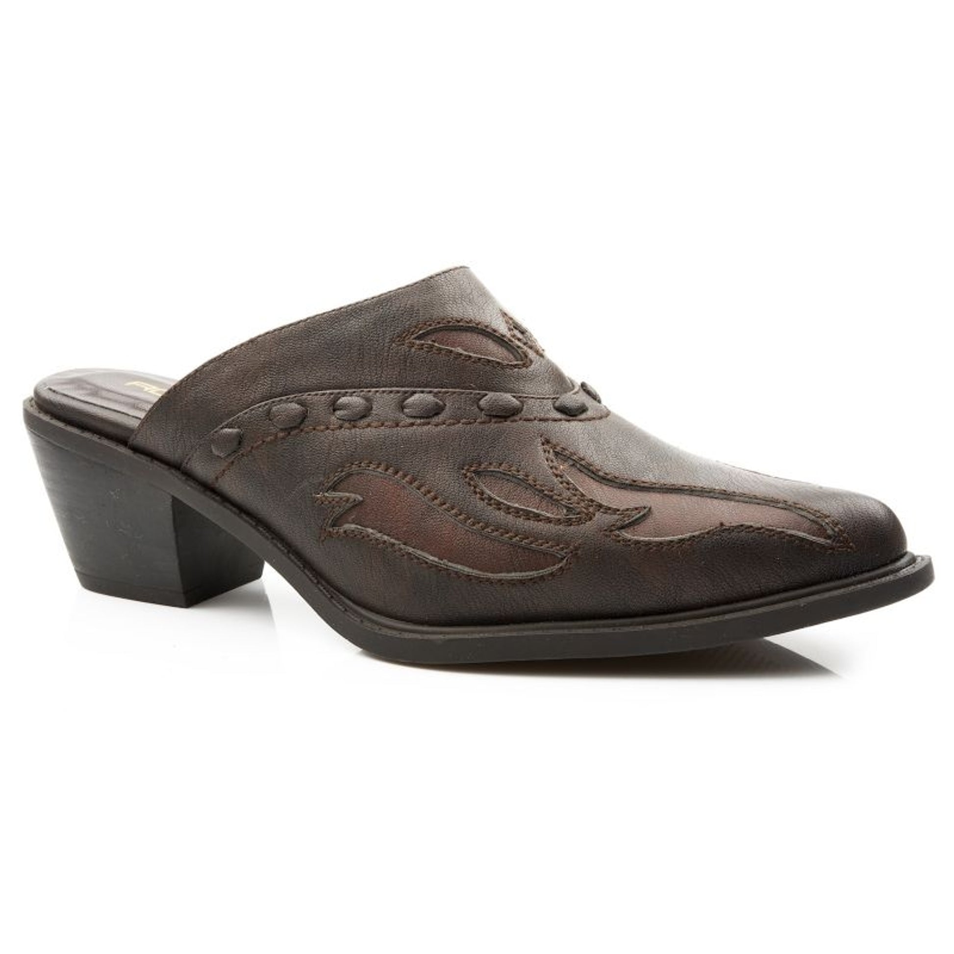 Roper Ladies Faux Leather Mule