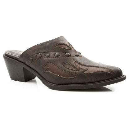 Roper Ladies Faux Leather Mule