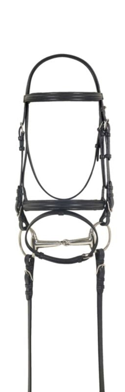Camelot Dressage Bridle with Anti-slip Reins