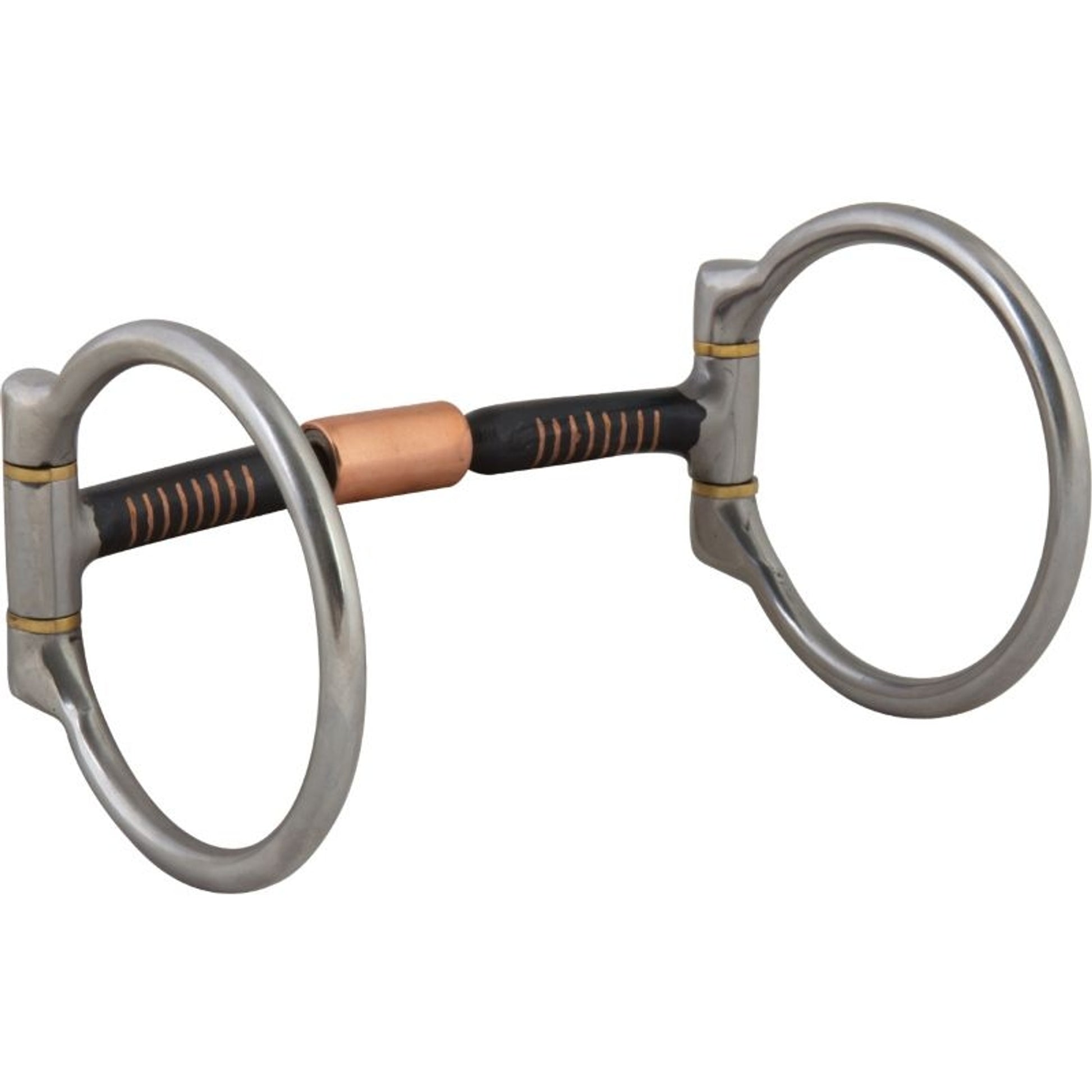 Western SS Mullen Copper Roller D-Ring Bit