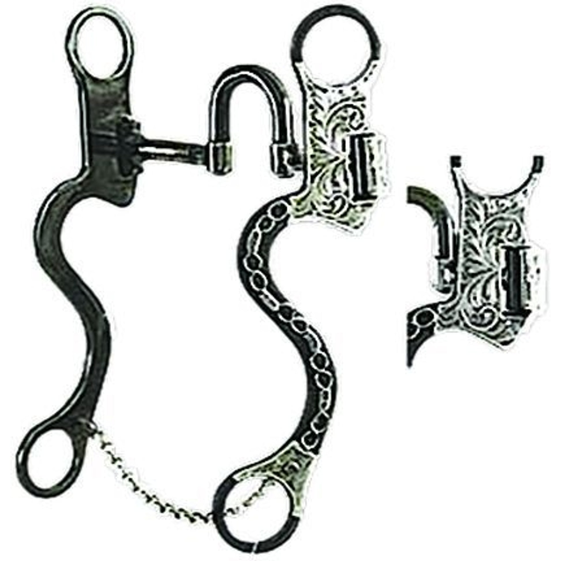Western AT Silver Chain Correction S-Shank Bit