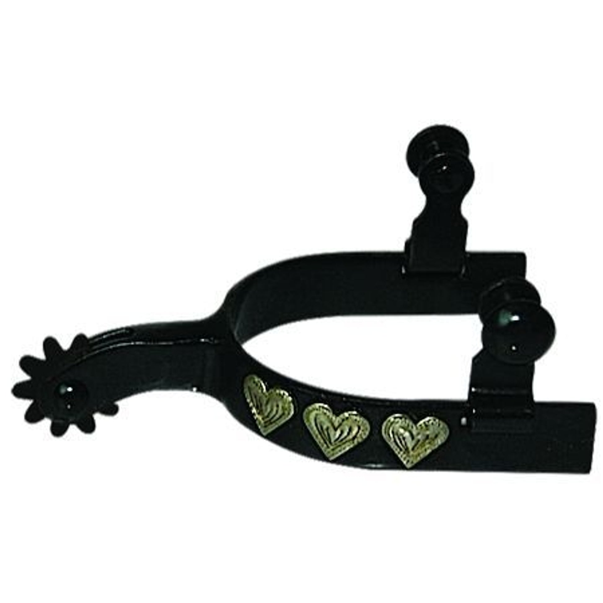 Western BS Silver Heart 10pt Youth Spurs