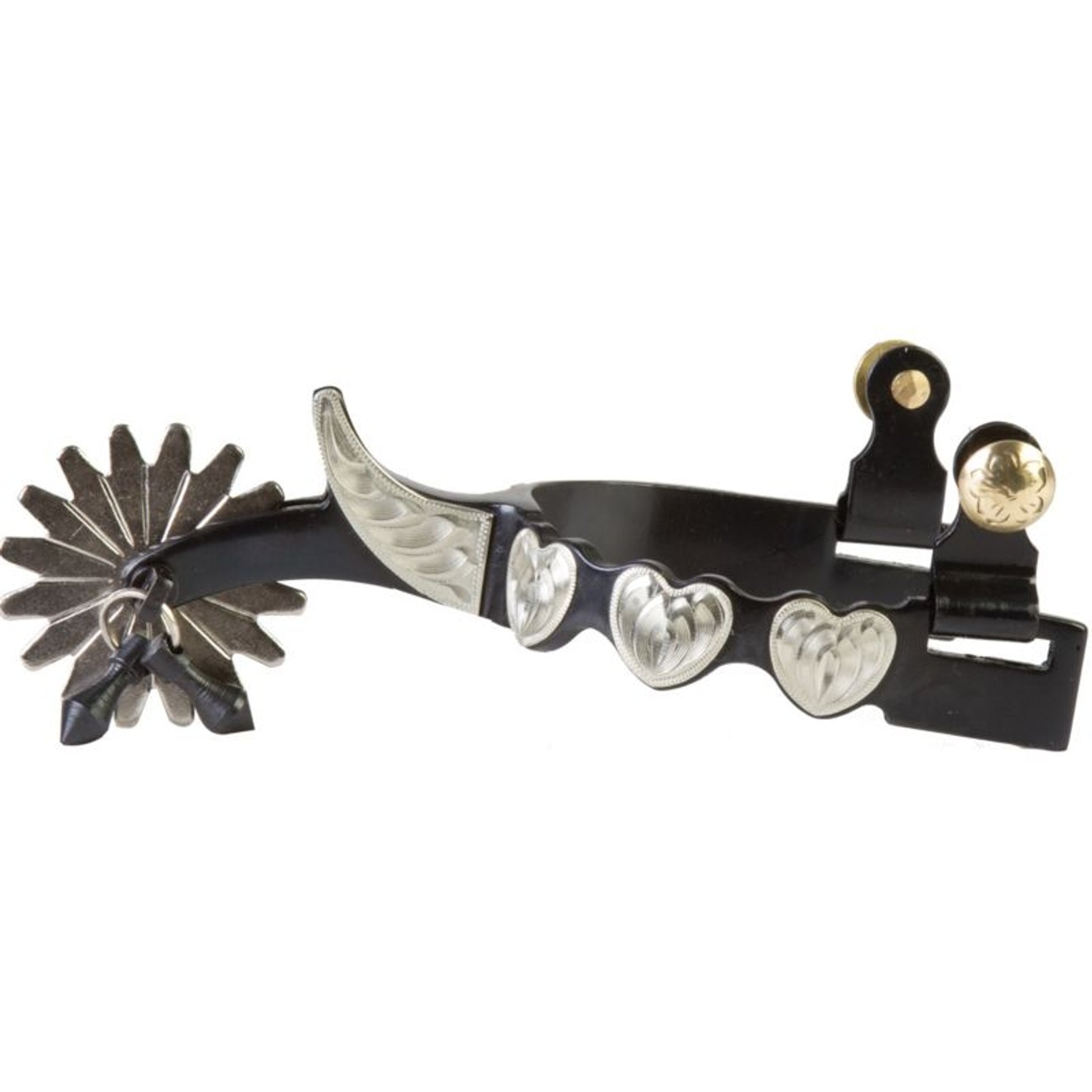 Western BS Ladies Heart 16pt Jingle Bob Spurs