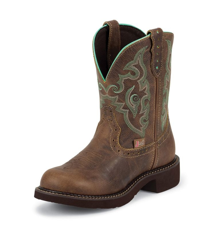 Justin Ladies Gypsy Rnd Toe 8in Jaguar Boots