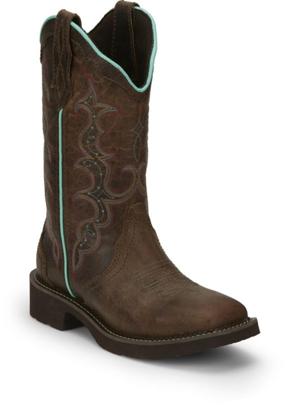 Justin Ladies Gypsy Raya Tan Square Toe Boots