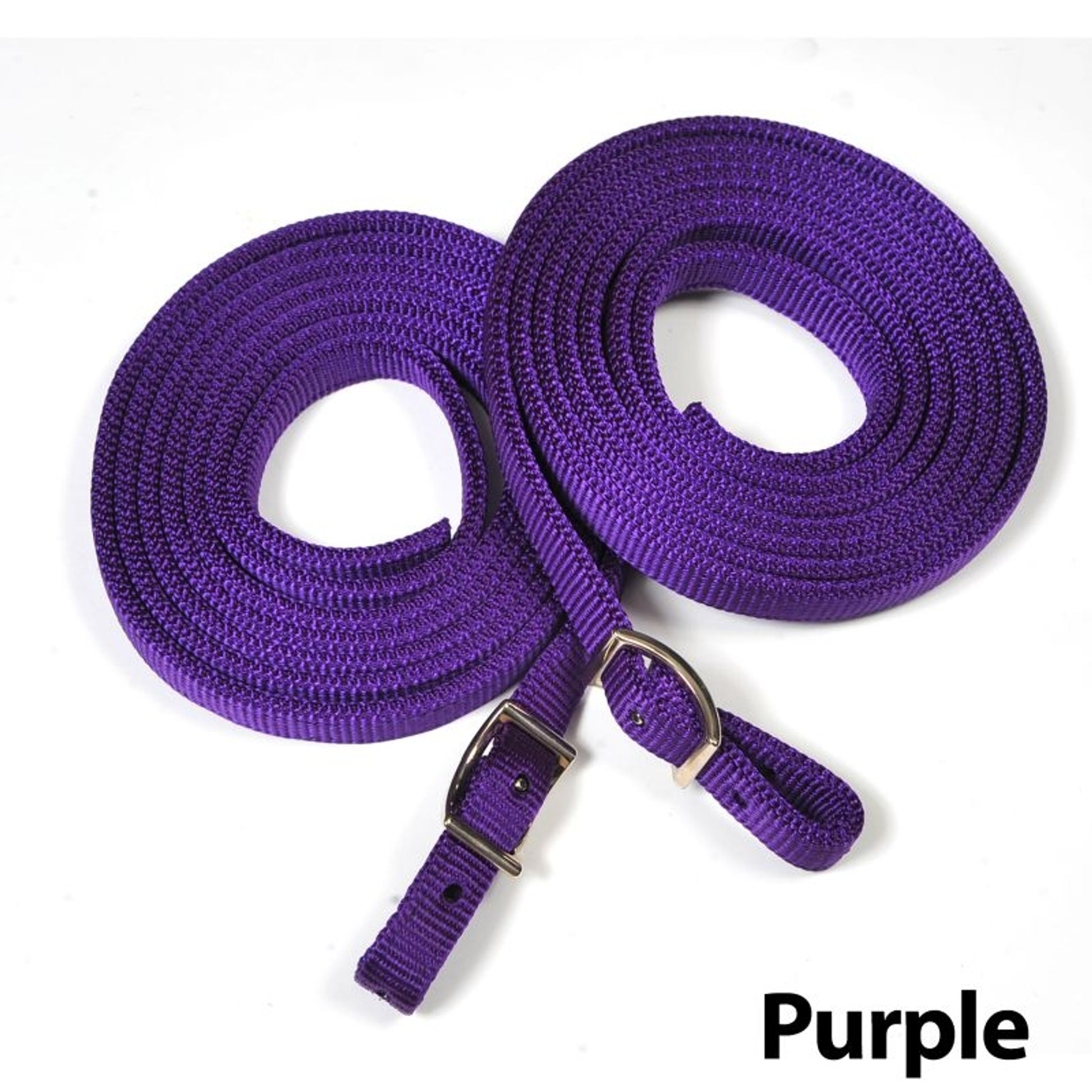 Fabtron Doubled Nylon Split Reins 7FT Red