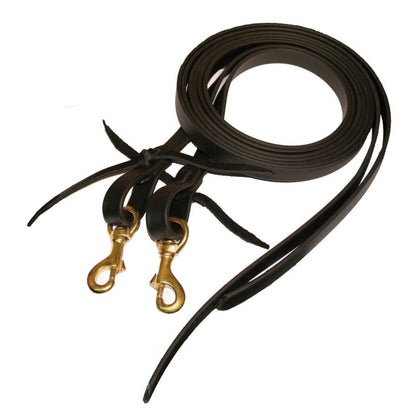 Tucker Beta BioThane Split Reins with Brass