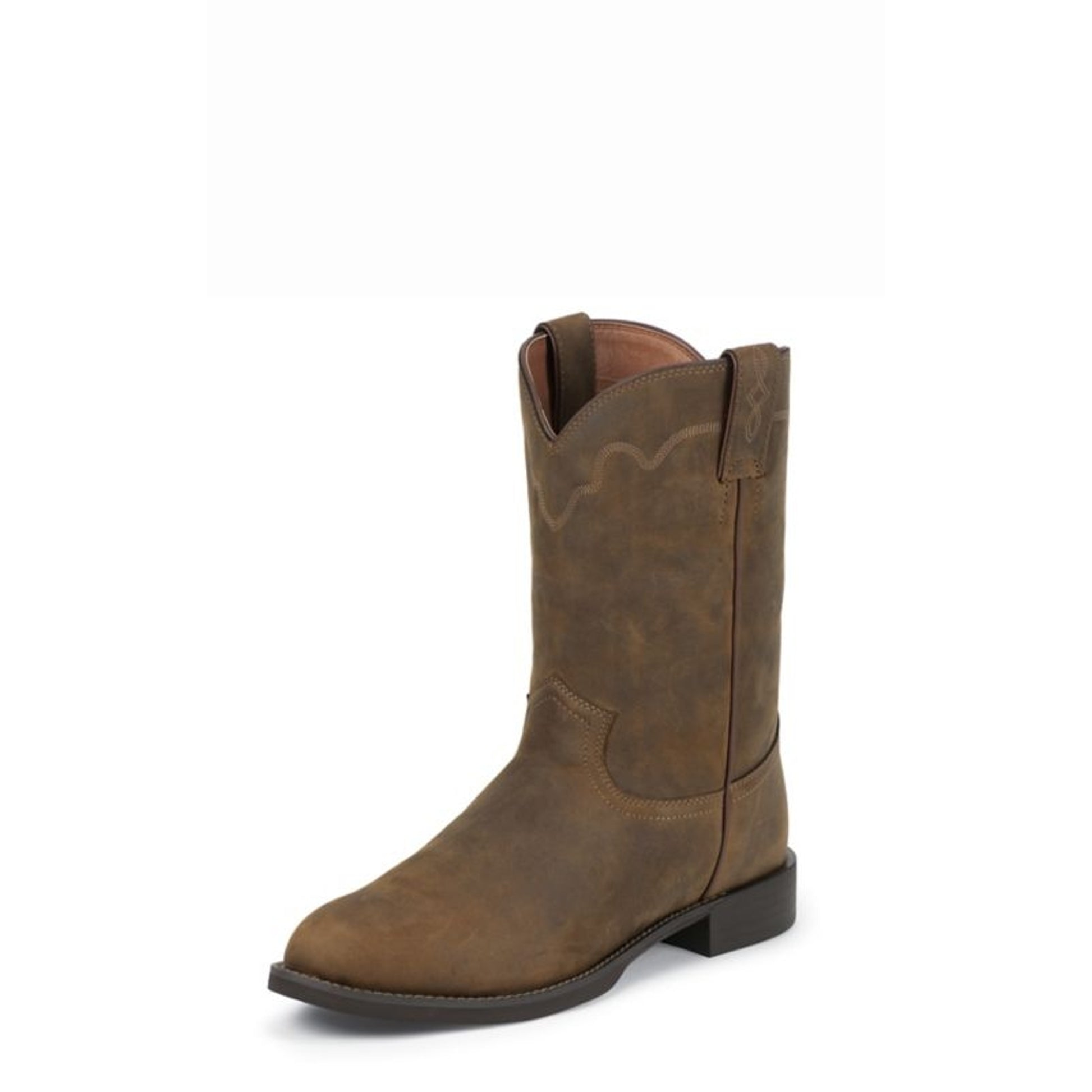 Justin Mens Roper Tan Apache Boots