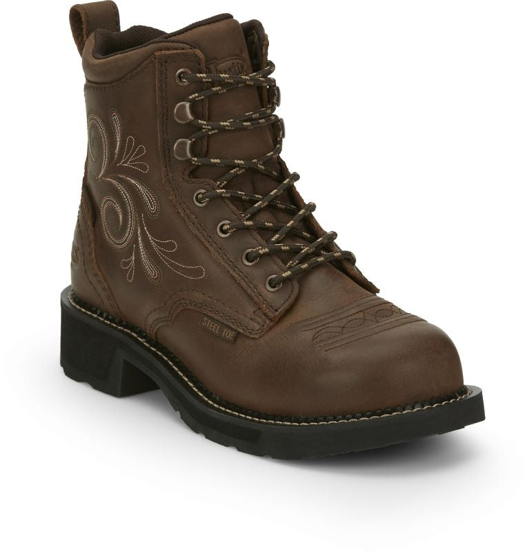 Justin Ladies Gypsy Katerina WP Steel Work Boots