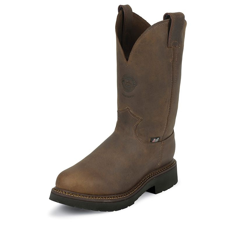 Justin Mens J-Max Pull On Bay Work Boot