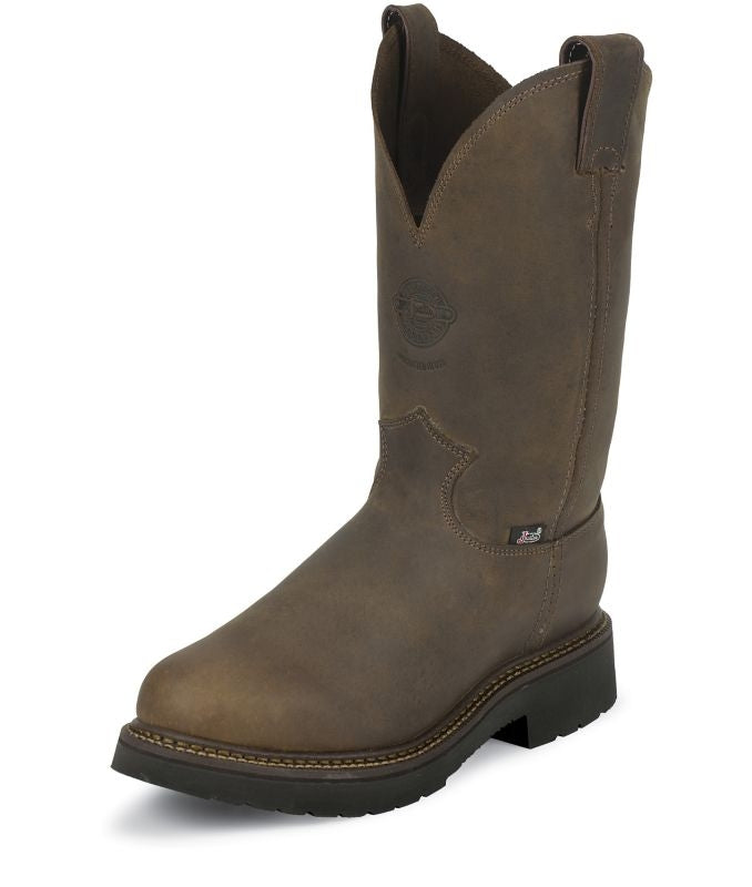Justin Mens J-Max Steel Pull On Work Boots
