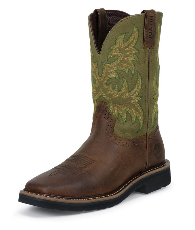 Justin Men Stampede Rnd Toe Boots