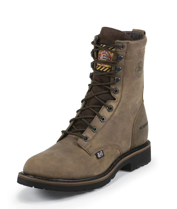 Justin Mens WorkerII Lacer Steel Work Boot