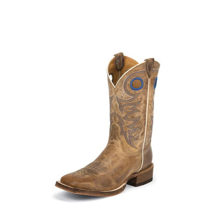 Justin Mens Bent Rail Sq Beige Chievo Boots