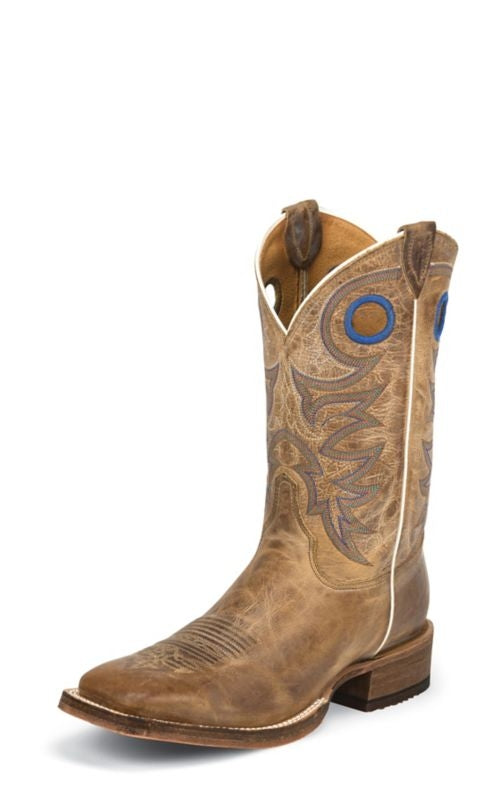 Justin Mens Bent Rail Sq Beige Chievo Boots