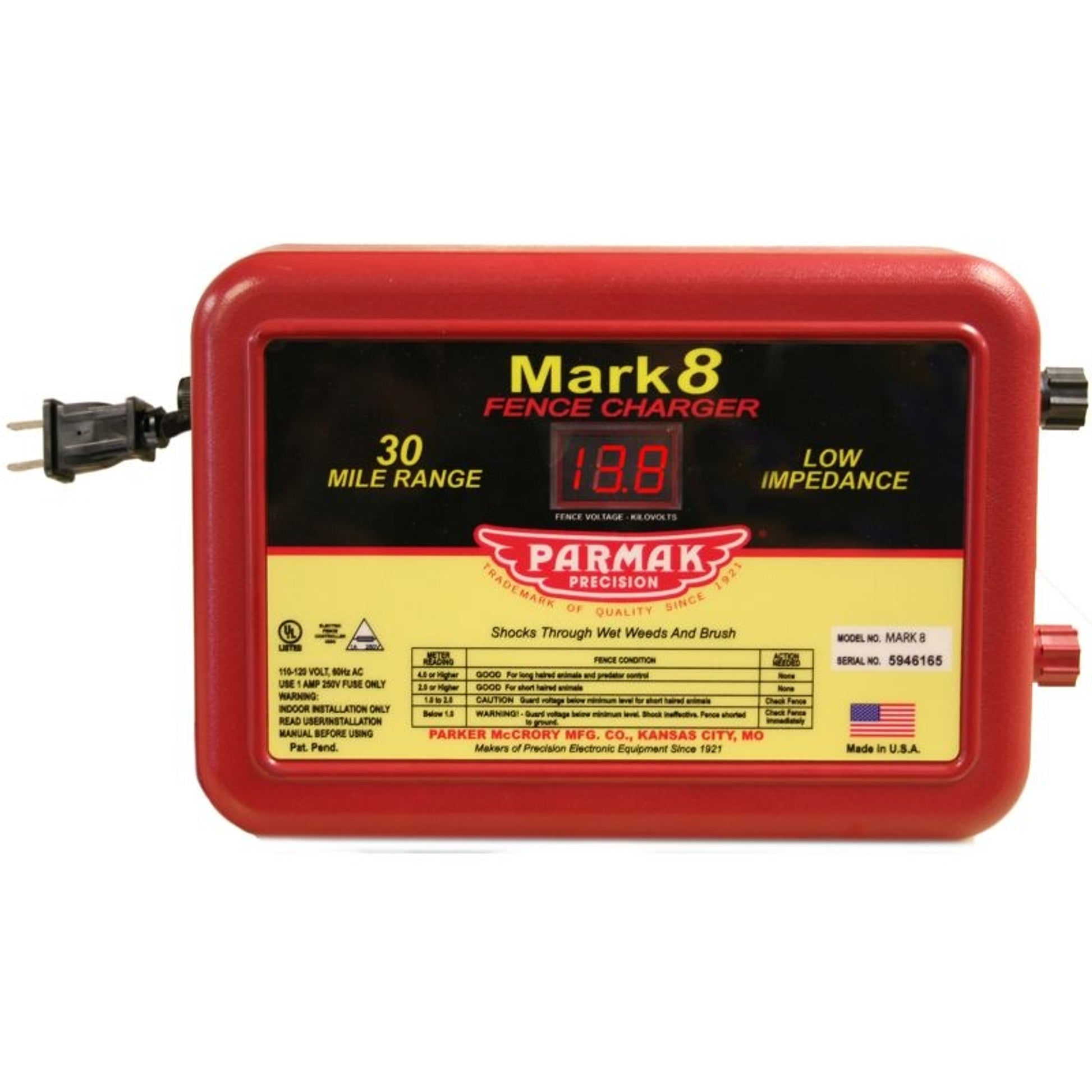 Parmak Mark 8/110-120 volt AC Operation 30 Miles