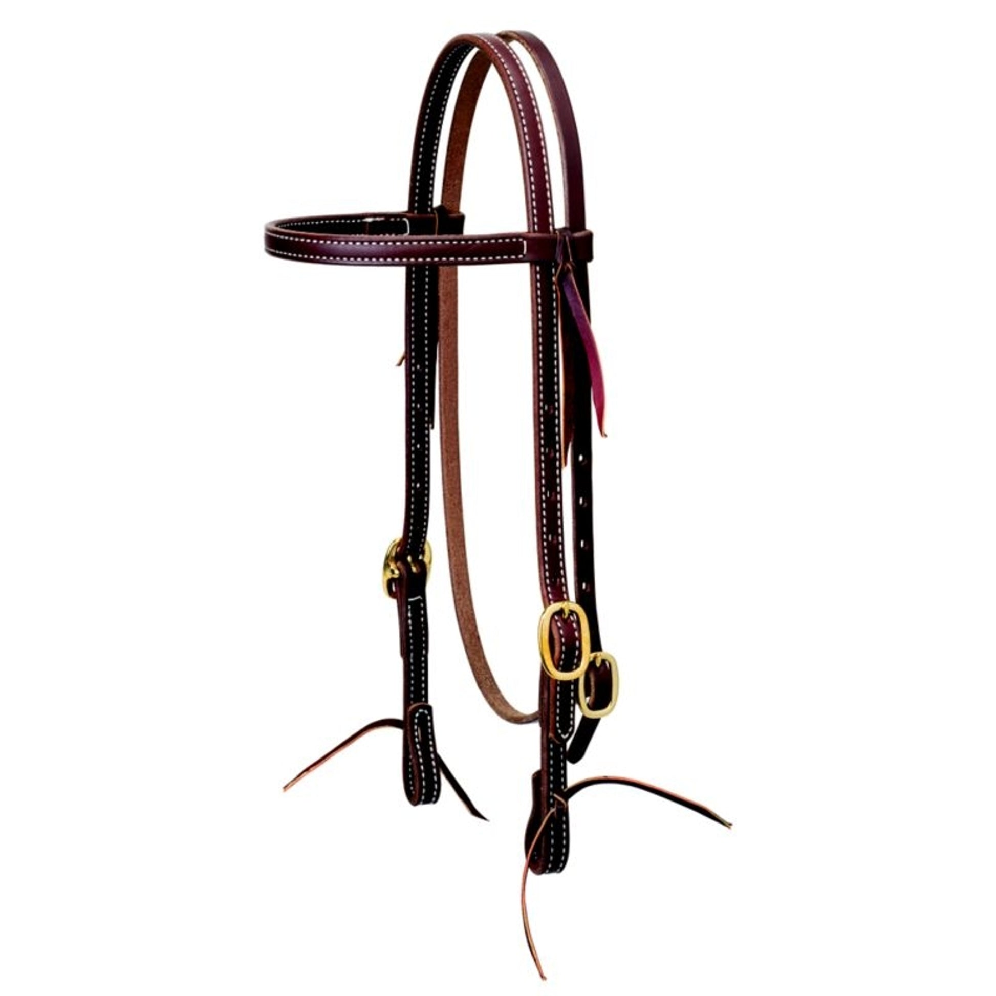 Weaver Working Cowboy Browband Headstall with Brass