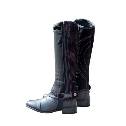 Dublin Kids Easy-Care Half Chaps I XS Black Teal